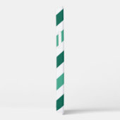 Munt en wit chevron aangepast monogram Case-Mate iPhone case (Achterkant / Rechts)