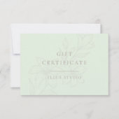 Munt en wit | Moderne Boho Minimal Floral (Voorkant)