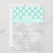 Munt en Zilver Getufte Parels Zoet Zestien Kaart (Achterkant)