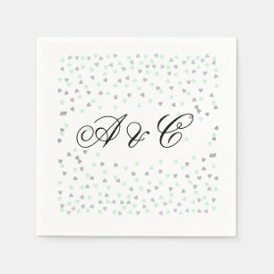Munt en Zilveren Party servetten
