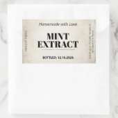 Munt Extract Moderne Label Sticker ZEX_001c (Tas)
