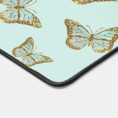 Munt faux glitter vlinders bureaumat (Hoek)