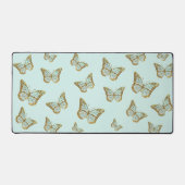 Munt faux glitter vlinders bureaumat (Voorkant)