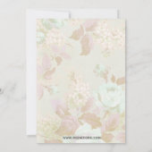  Munt floral Bridal Tea Party nodigt uit Kaart (Achterkant)
