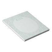 Munt Floral Relief Circular Lijst Notitieblok (Schuin)