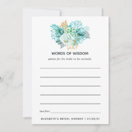 Munt Floral Vrijgezellenfeest Tea Party Advieskaart