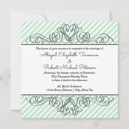 Munt Formele Bloem - Huwelijksuitnodiging Kaart