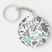 Munt Foto  Matin Love Bird Key Rings Sleutelhanger (Voorkant)