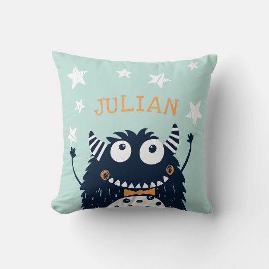 Munt | Gepersonaliseerd monster Kussen (Voorkant)