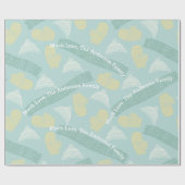 Munt Gepersonaliseerde Knit Aztec Petten Mittens S Cadeaupapier (Vlak)