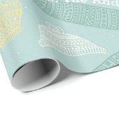 Munt Gepersonaliseerde Knit Aztec Petten Mittens S Cadeaupapier (Rol Hoek)