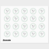 Munt Gingham Bedankt Favorietensticker Ronde Sticker (Vel)