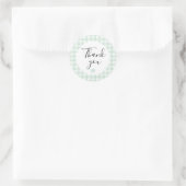 Munt Gingham Bedankt Favorietensticker Ronde Sticker (Tas)
