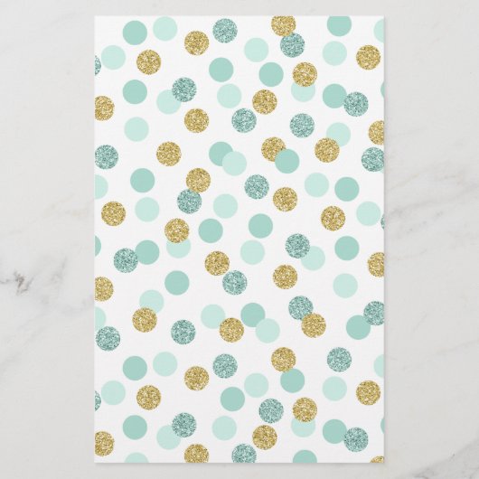 Munt & Goud Baby shower Voltooi het Phrase Game va (Achterkant)