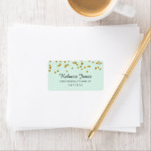 Munt Gouden Glitter confetti Adreslabels Etiket (Insitu)