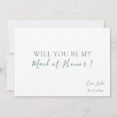 Munt Grappige bruidsmeisje / getuige voorstel Kaart (Achterkant)