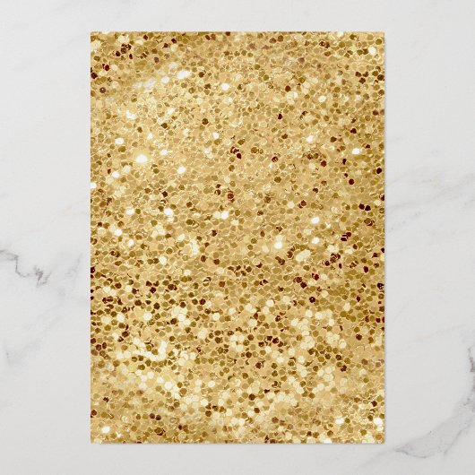 Munt Green Floral Quinceanera Gold Folie Uitnodiging (Achterkant)