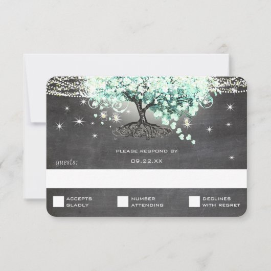 Munt Green Heart Leaf Tree Mason Jar RSVP (Voorkant)