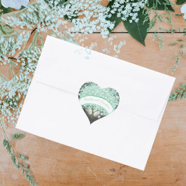 Munt Green Heart Leaf Tree Mason Jar RSVP