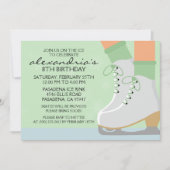 Munt Green Medium Skin Schaats Laces Ice Skating P Kaart (Voorkant)