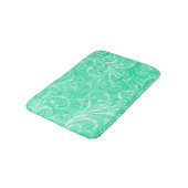 Munt Green Ornamental Bath Mat (Gekanteld)