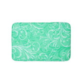 Munt Green Ornamental Bath Mat (Voorkant)