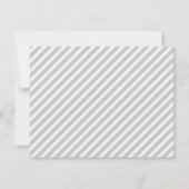 Munt & Grijze Moderne Vlag & Stripes Dank u Kaarte Bedankkaart (Achterkant)