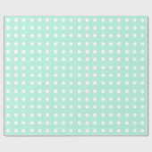 Munt groen en witte poka cadeaupapier (Vlak)