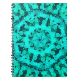 Munt groen geometrisch ontwerp notitieboek