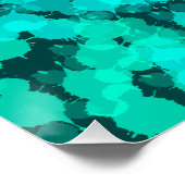 Munt groen geometrisch ontwerp perfect poster (Hoek)