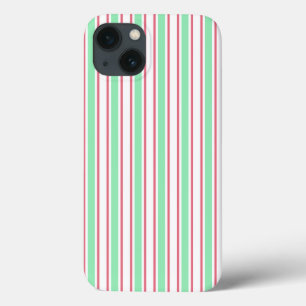 Munt groen, roze en wit snoep strepen Hoesje-Mate Case-Mate iPhone Case