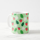 Munt Groene Aardbei Koffiemok (Voorkant links)