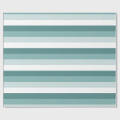 Munt, Groene en Witte Strepen Cadeaupapier (Vlak)