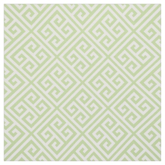 Munt Groene Griekse Sleutel Stof (Swatch)