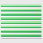 Munt Groene, Groene en Witte Stripes Cadeaupapier (Vlak)
