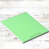 Munt groene naam notitieblok