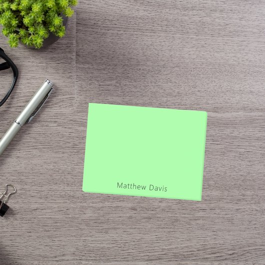 Munt groene naam post-it® notes