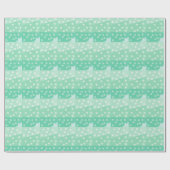 Munt Groene Stippen en Spots Wrapping Paper Cadeaupapier (Vlak)