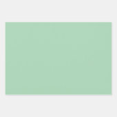 Munt Groene Wrapping Papier Bladen Inpakpapier Vel (Voorkant)