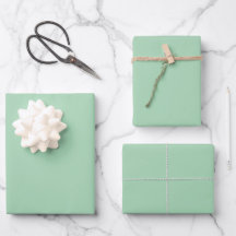 Munt Groene Wrapping Papier Bladen