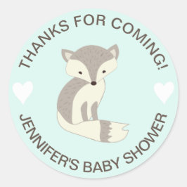 Munt Hart Vos Baby Shower Stickers
