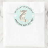 Munt Hart Vos Baby Shower Stickers (Tas)