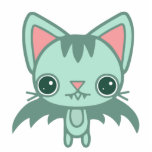 munt kat bat staand fotobeeldje<br><div class="desc">vleermuis</div>