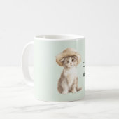 Munt Kat in een Hoed   Koffiemok (Voorkant links)