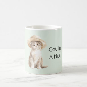 Munt Kat in een Hoed   Koffiemok
