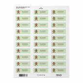 Munt Kerstman Retouradres Etiket (Full Sheet)