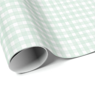Munt Klassieke Gingham Cadeaupapier