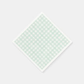 Munt Klassieke Gingham Servet (Hoek)