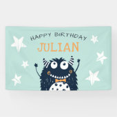 Munt | Kleine gepersonaliseerde Birthday-partij Spandoek (Horizontaal)