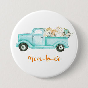 Munt Kleine Pompoen Baby Shower Moeder Wordt Ronde Button 7,6 Cm